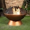 Deko Living 31 Inch Round Outdoor Steel Woodburning Firebowl / Firepit COB10512 - alternate 2